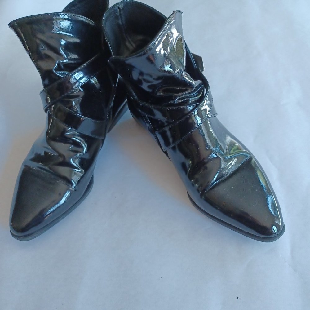 Patent Leather Boots, Nordstrom Made in Italy, Size 5 1/2